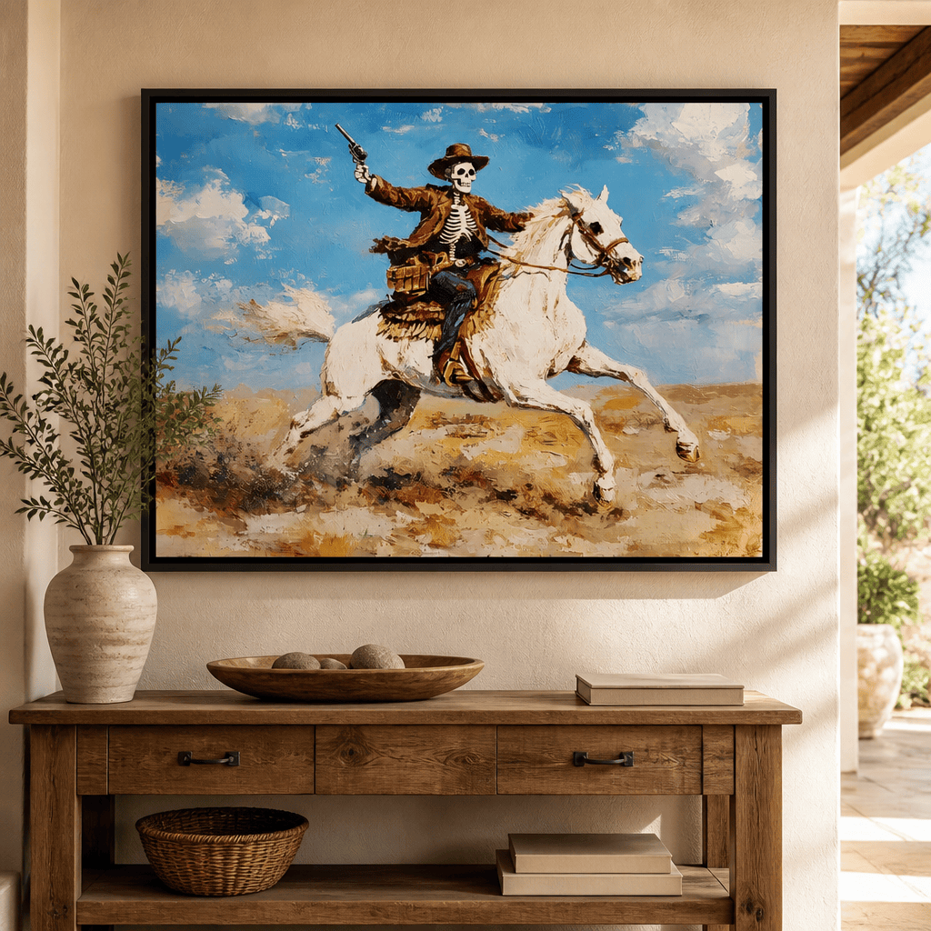 Rider of the Endless Plains Canvas Wall Art