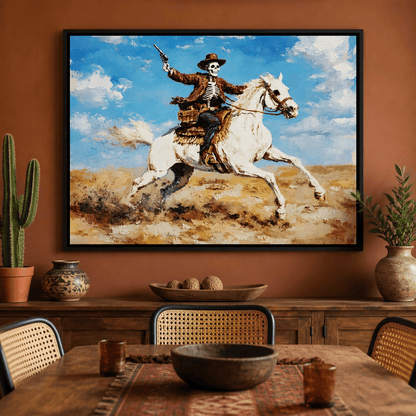 Rider of the Endless Plains Canvas Wall Art