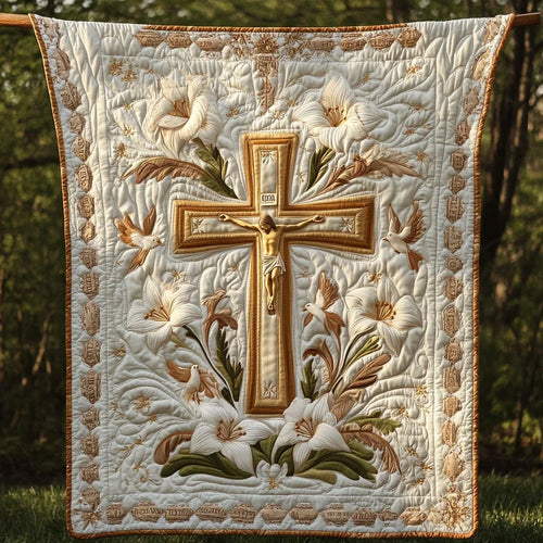Risen Savior Quilt Blanket