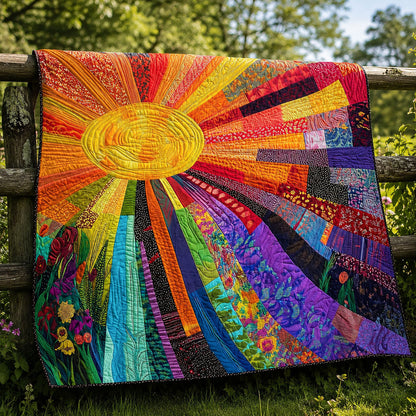 Rising Sun Quilt Blanket - Quilted Blanket by Wild and Way