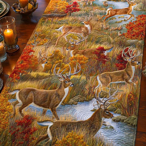 River Herd Quilted Table Runner