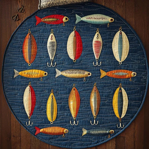River Splash Quilted Round Mat