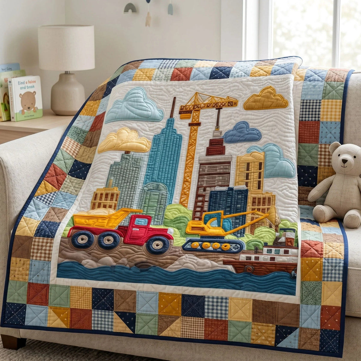 Road Crew Quilt Blanket - Quilted Blanket by Wild and Way