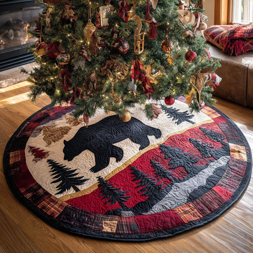 Roaming Shadows Quilted Round Mat