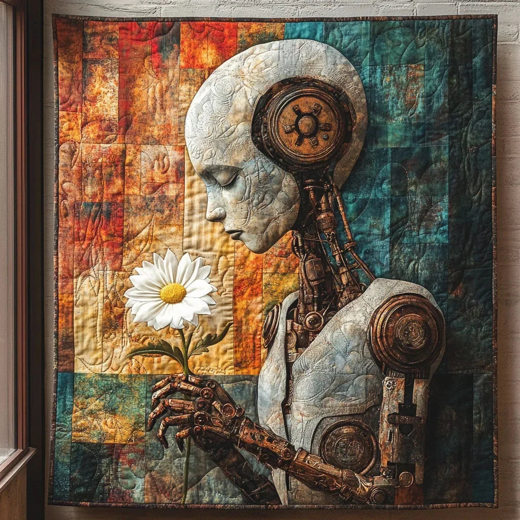Robot Feeling Quilt Blanket