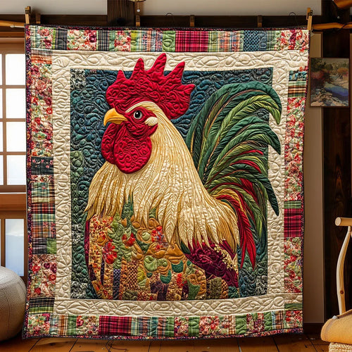 Roosted Riddle Quilt Blanket