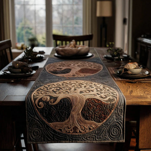 Rooted Harmony Quilted Table Runner