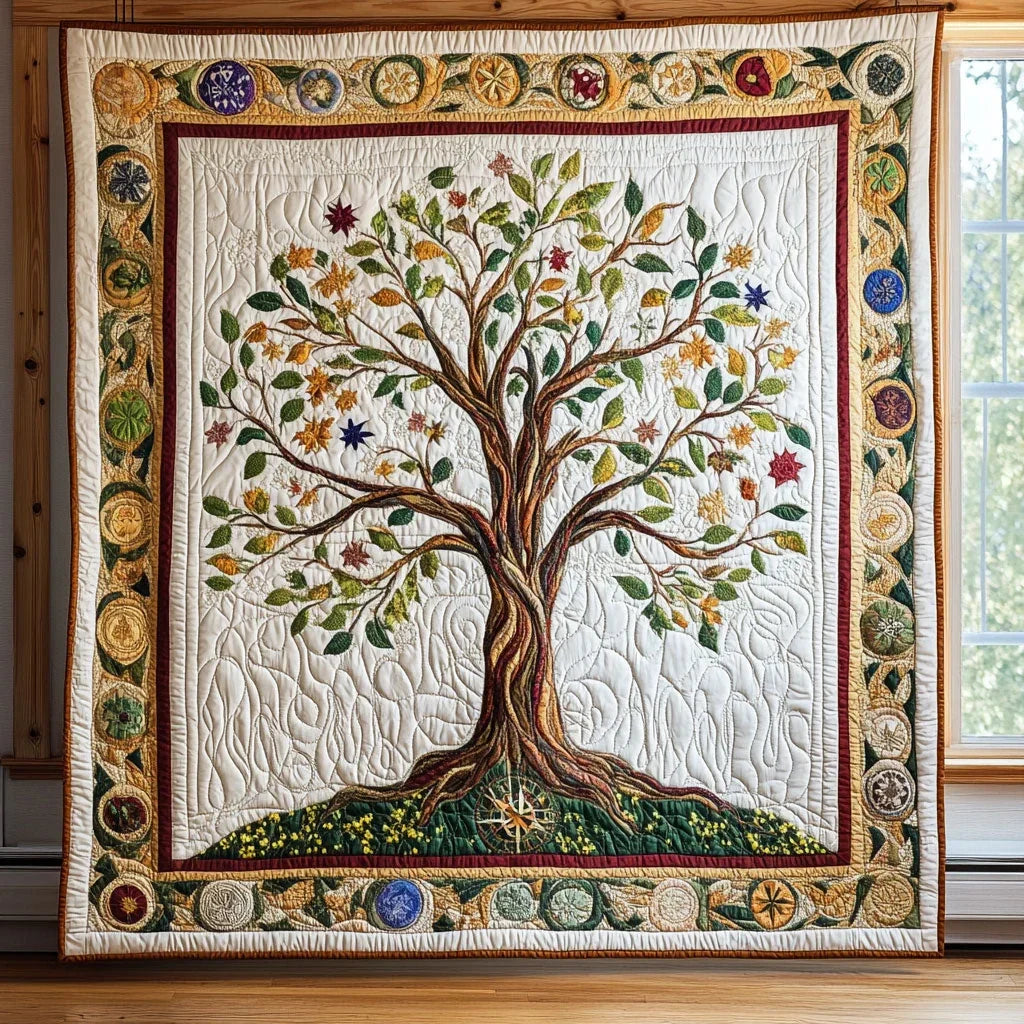 Roots Of Harmony Quilt Blanket