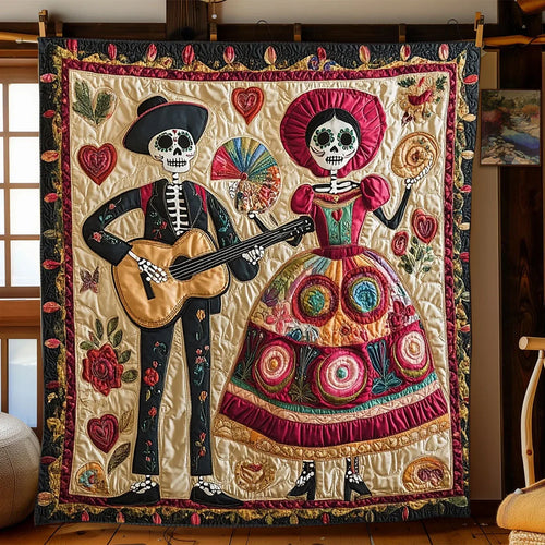 Roses And Remembrance Quilt Blanket