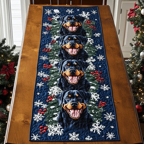 Rottweiler Dream Quilted Table Runner