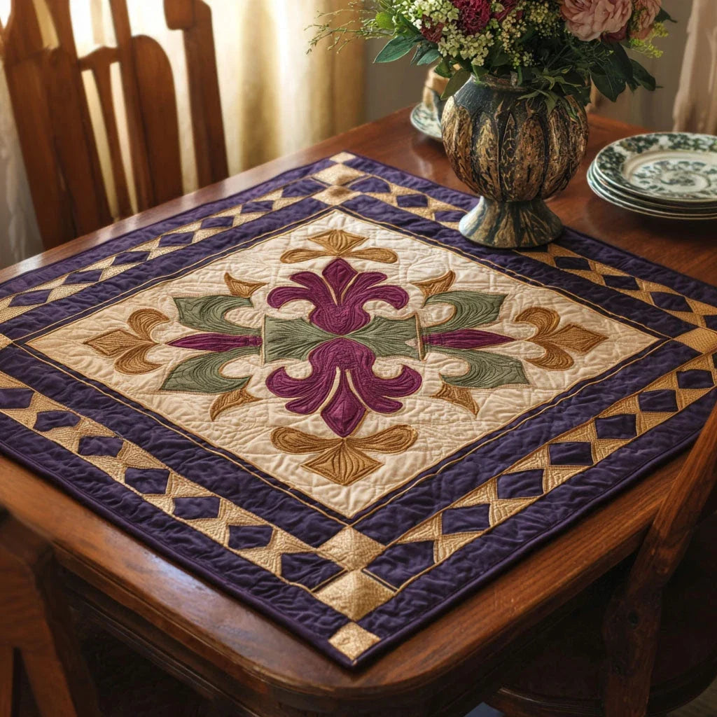 Royal Crest Quilted Table Topper