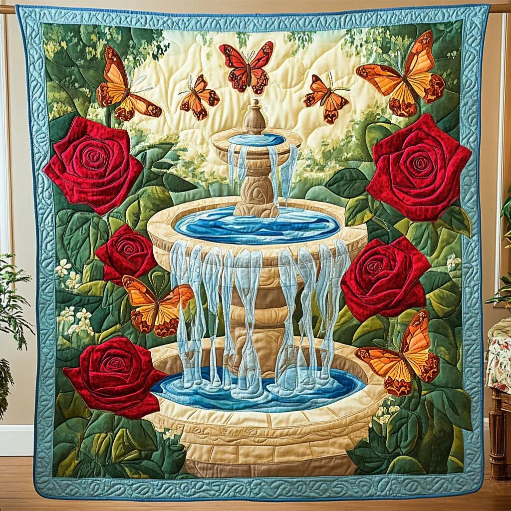 Royal Garden Cascade Quilt Blanket