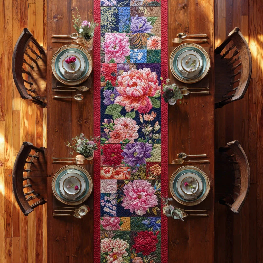 Royal Garden Quilted Table Runner