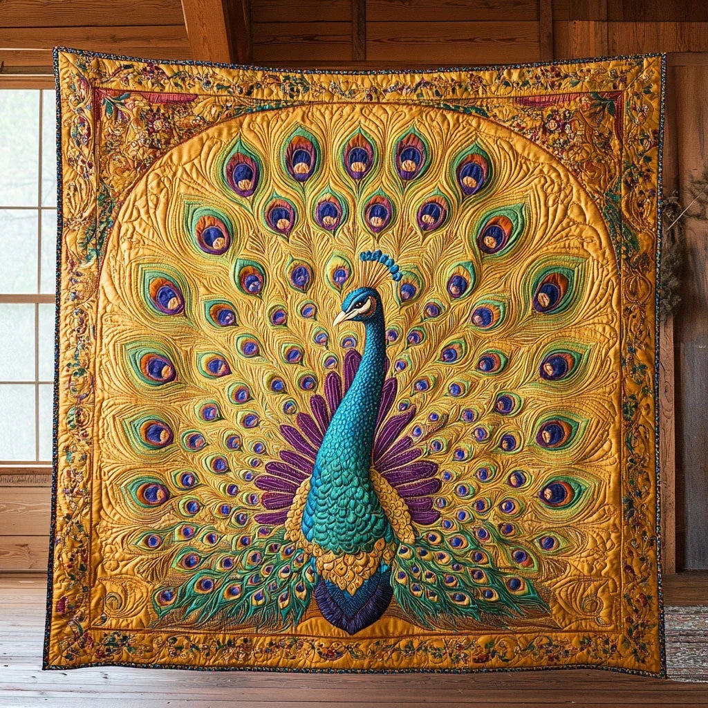Royal Plumage Quilt Blanket
