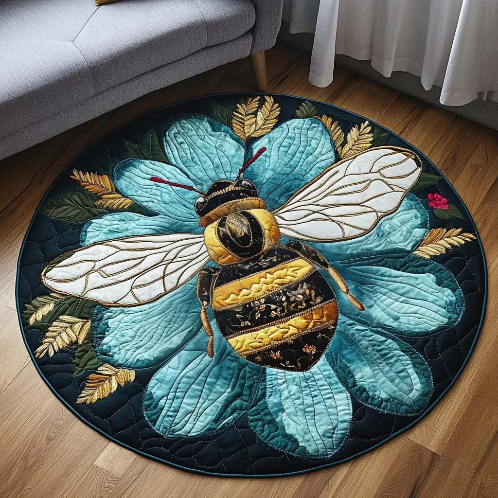 Royal Pollen Gatherer Quilted Round Mat