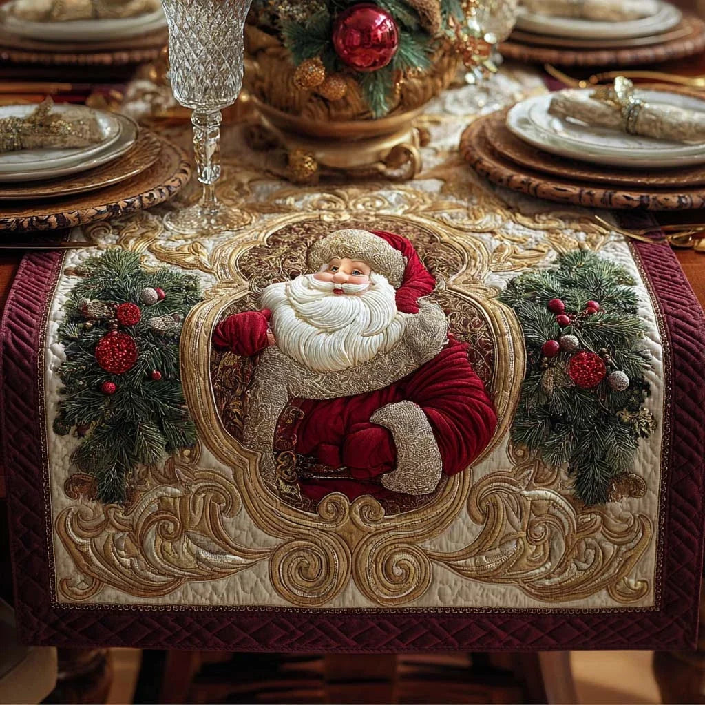 Royal Santa Quilted Table Runner