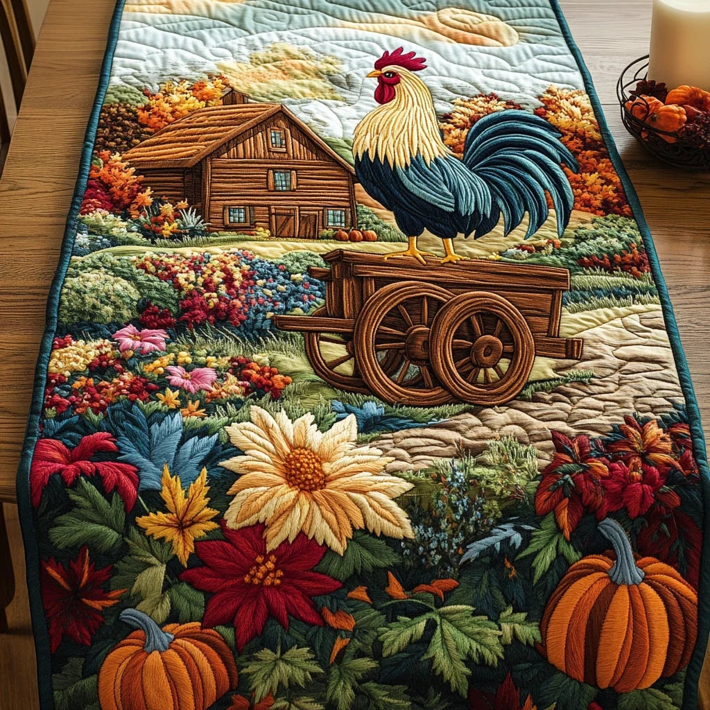 Rustic Charm Quilted Table Runner