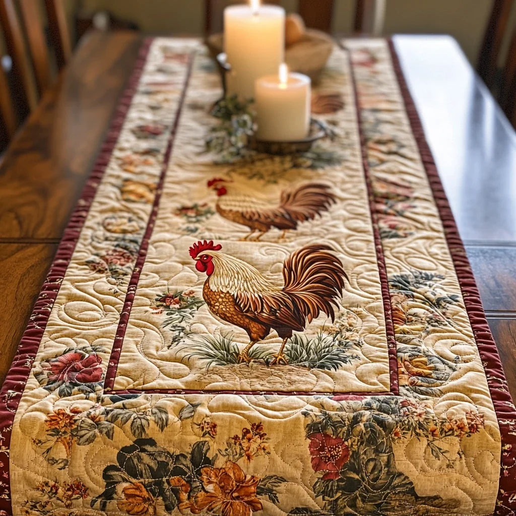 Rustic Charm Quilted Table Runner