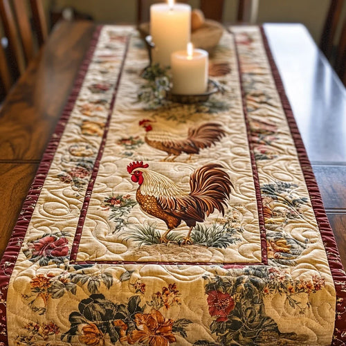 Rustic Charm Quilted Table Runner