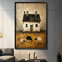 Rustic Farmhouse Black Sheep Canvas Wall Art