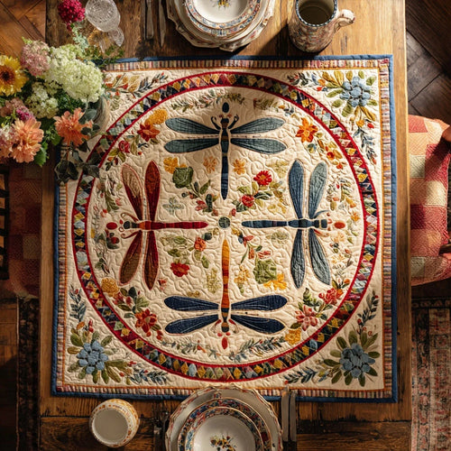 Rustic Flutter Quilted Table Topper