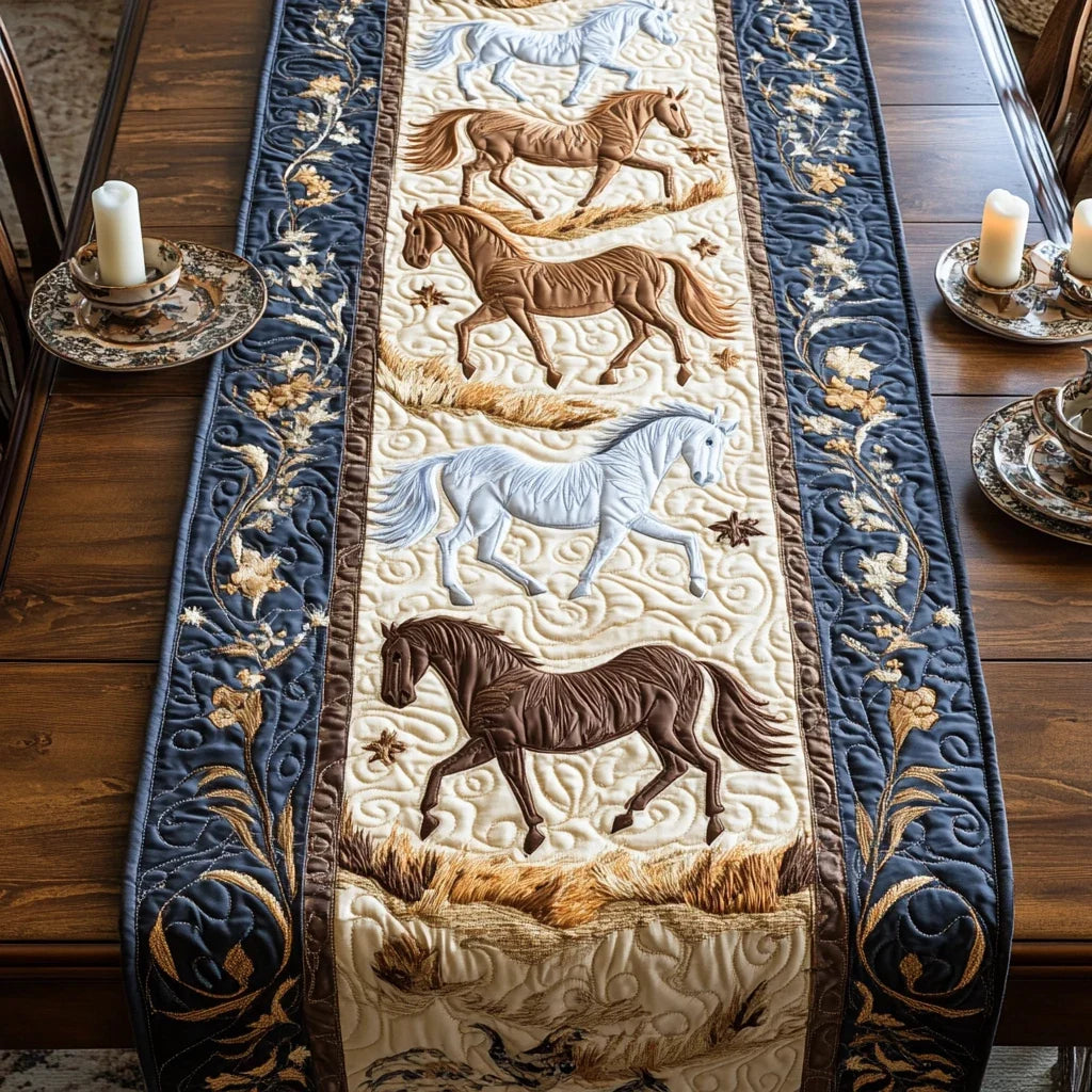 Rustic Gallop Quilted Table Runner