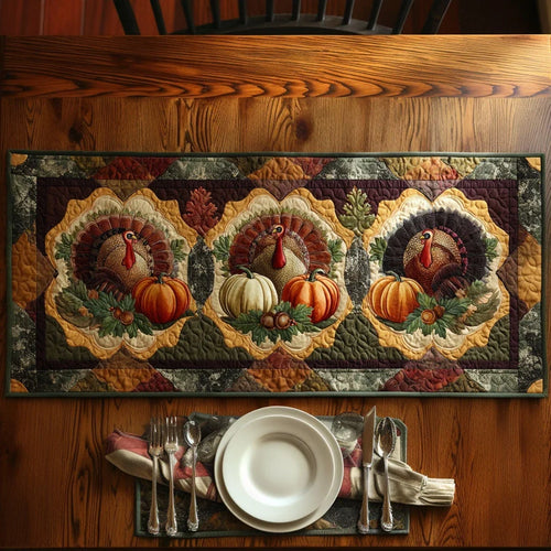Rustic Harvest Quilted Table Runner