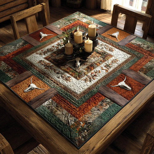 Rustic Horizon Quilted Table Topper