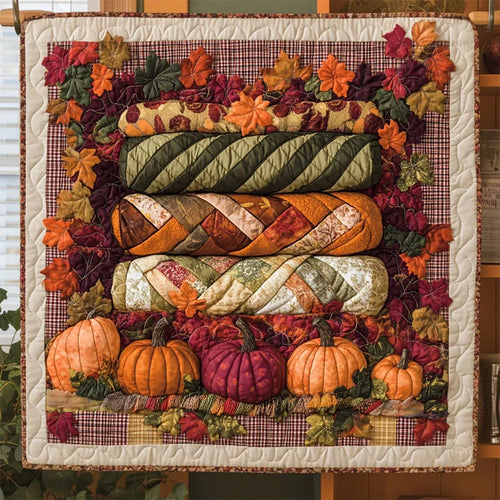 Rustic Leaf Nest Quilt Blanket