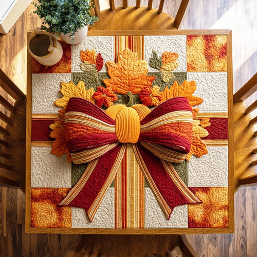 Rustic Maple Quilted Table Topper
