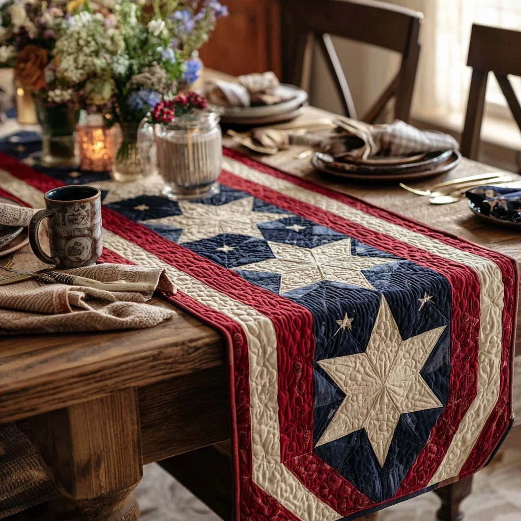 Rustic Patrio Quilted Table Runner