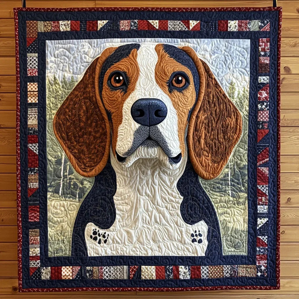 Rustic Paws Quilt Blanket