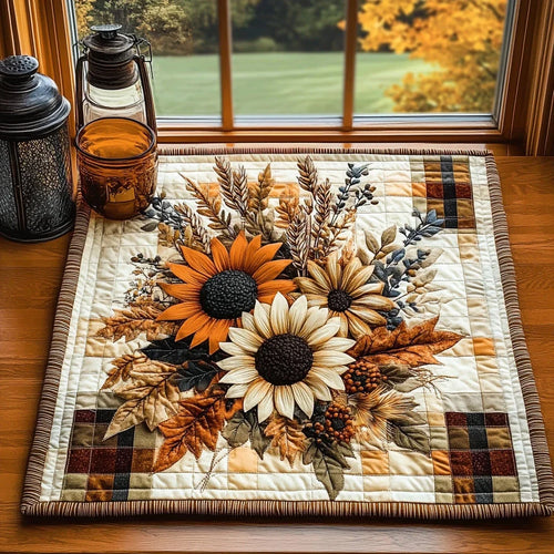 Rustic Radiance Quilted Table Topper