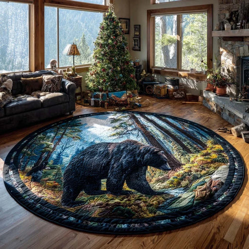 Rustic Refuge Quilted Round Mat