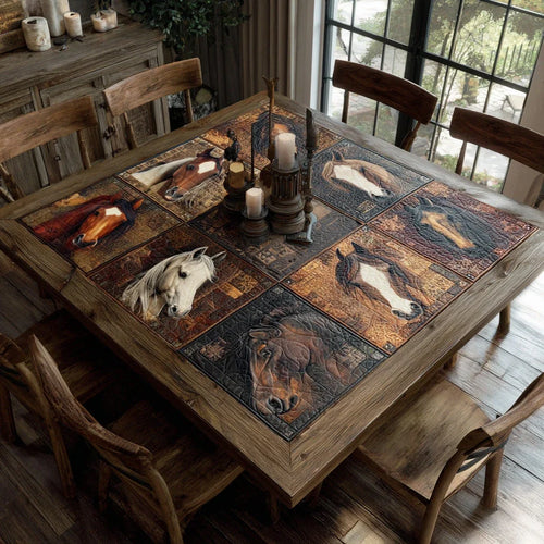 Rustic Riders Quilted Table Topper