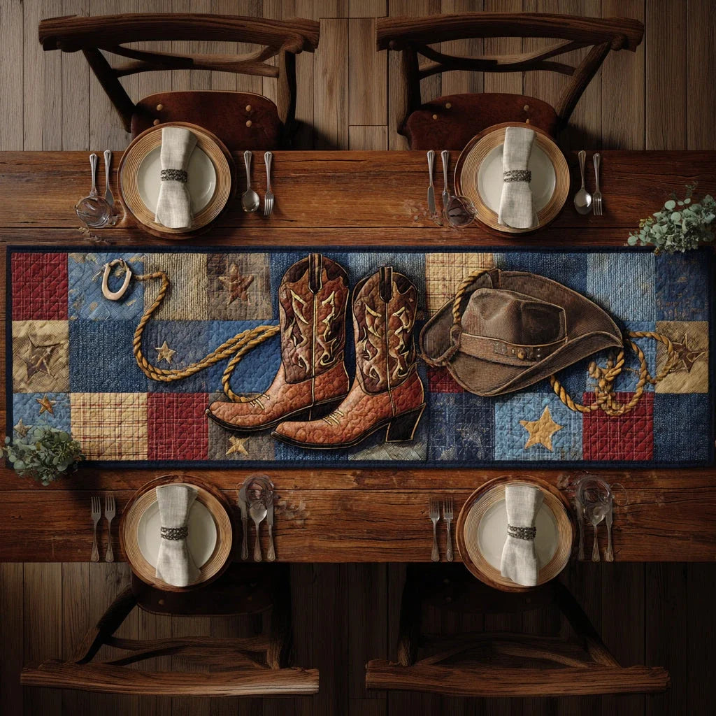 Rustic Rodeo Quilted Table Runner