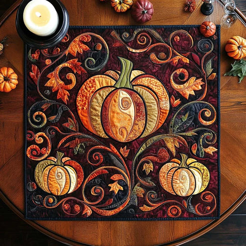 Rustic Spice Harvest Quilted Table Topper