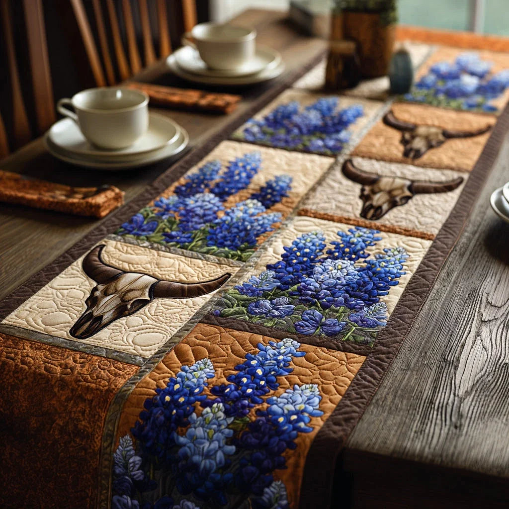 Rustic Texas Quilted Table Runner