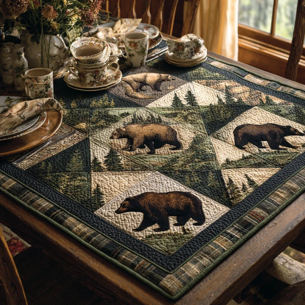 Rustic Tracks Quilted Table Topper