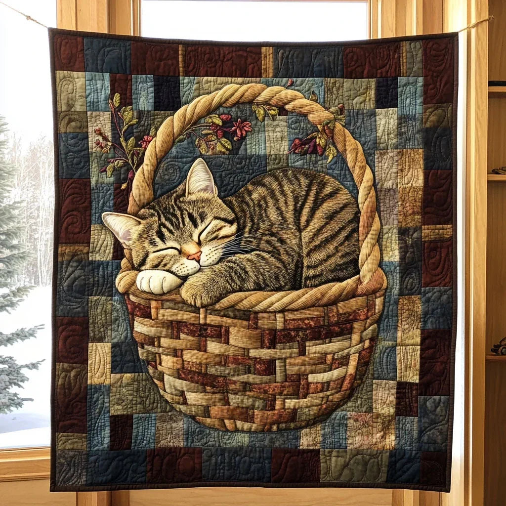 Rustic Whiskers Quilt Blanket