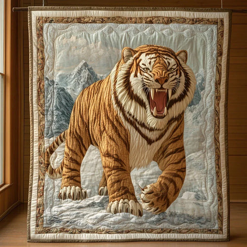 Saber Tooth Quilt Blanket