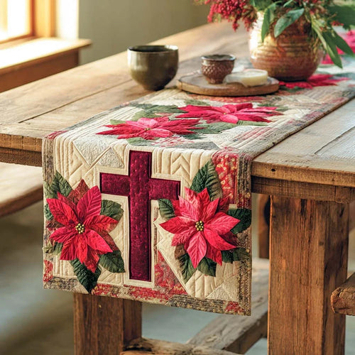 Sacred Blossom Quilted Table Runner
