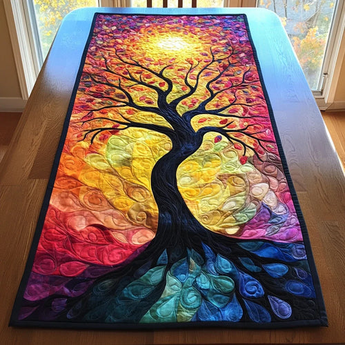 Sacred Branches Quilted Table Runner