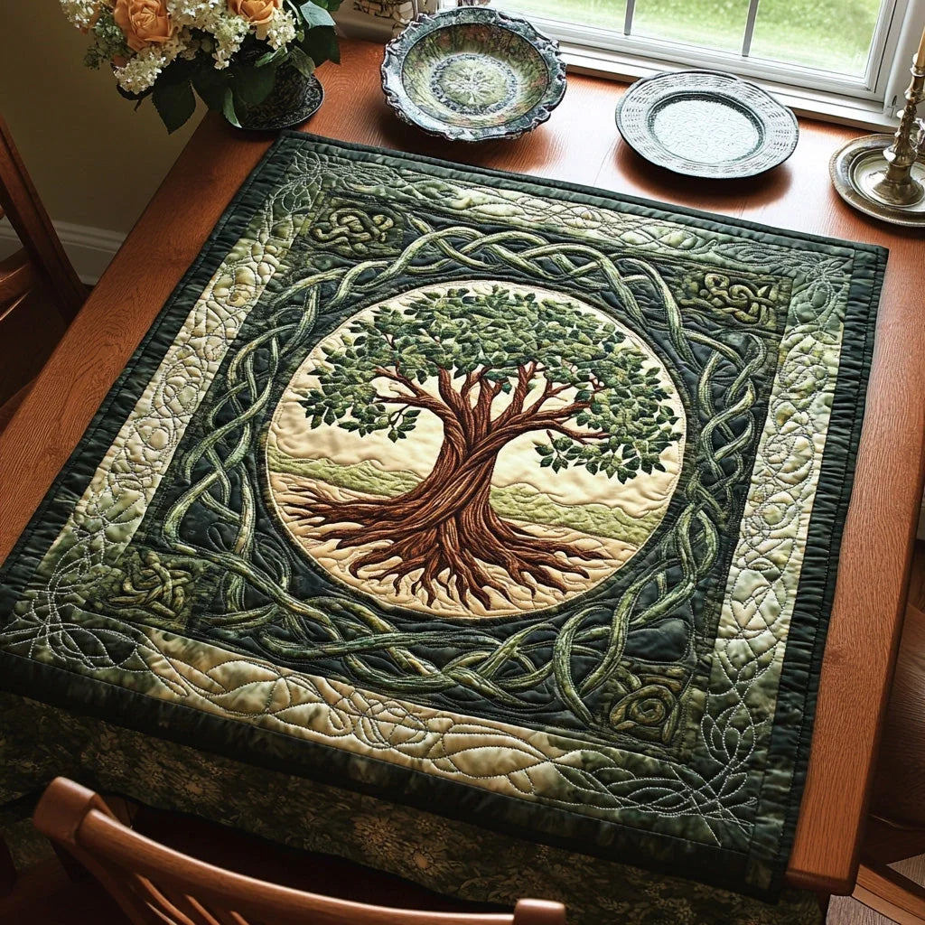 Sacred Canopy Quilted Table Topper