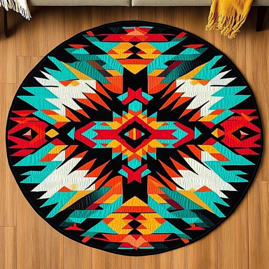 Sacred Circle Harmony Quilted Round Mat