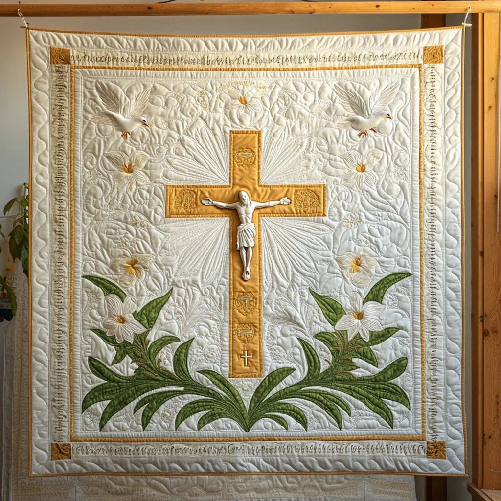Sacred Cross Quilt Blanket
