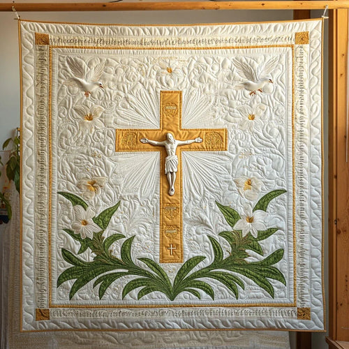 Sacred Cross Quilt Blanket
