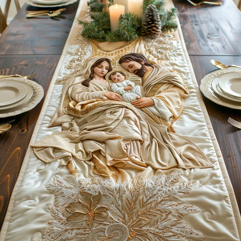 Sacred Dawn Quilted Table Runner