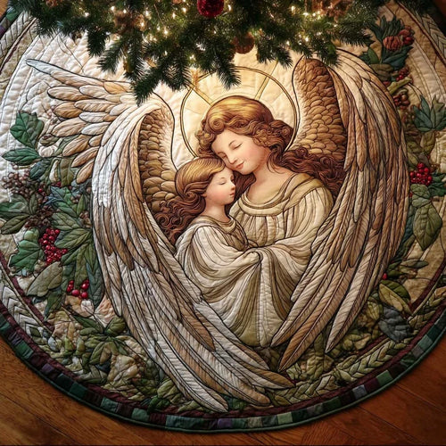 Sacred Embrace Quilted Tree Skirt