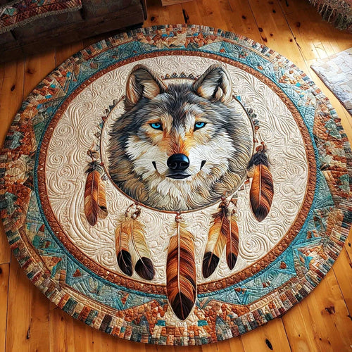 Sacred Howl Quilted Round Mat